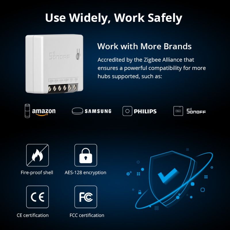 Sonoff - สวิตช์อัจฉริยะ SONOFF ZBminir2 Zigbee Mini Smart