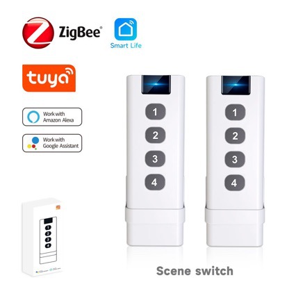 Tuya 4 Channel - รีโมทคอนโทรล Tuya Smart Home ZigBee แบบ