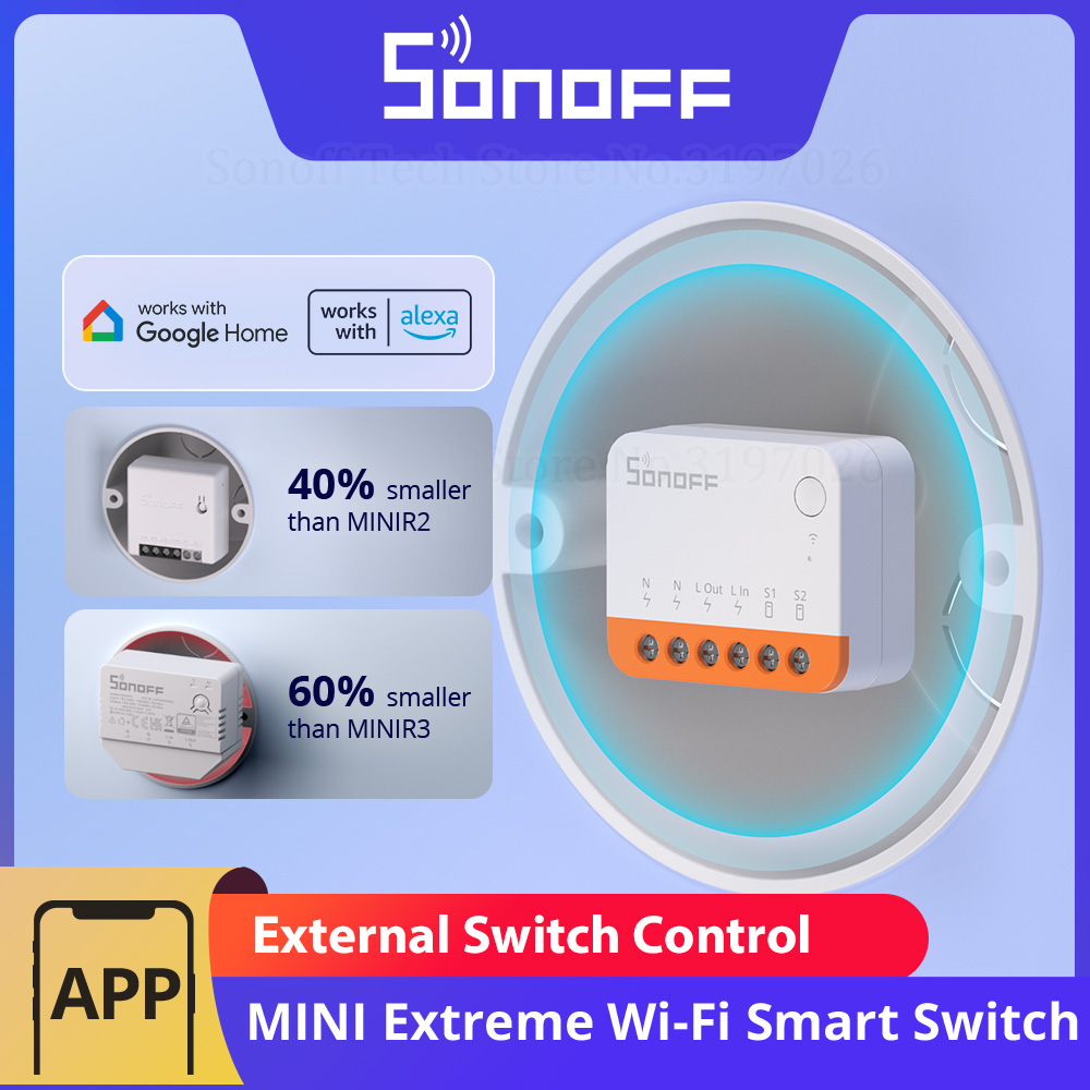 Sonoff Basic - SONOFF MINIR4 Extreme Wi-Fi สมาร์ทสวิทช์ถอด Delay