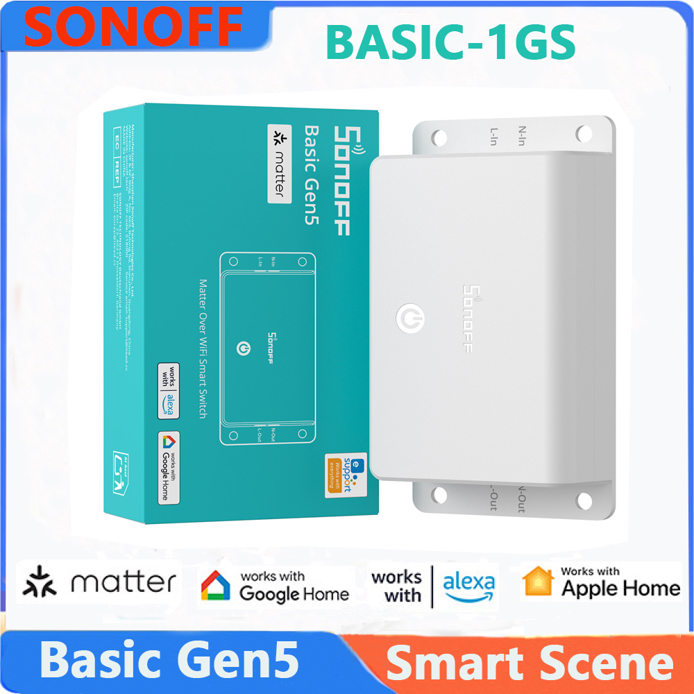 Sonoff Basic - สวิตช์อัจฉริยะ SONOFF Basic Gen5 (BASIC-1GS) รองรับ