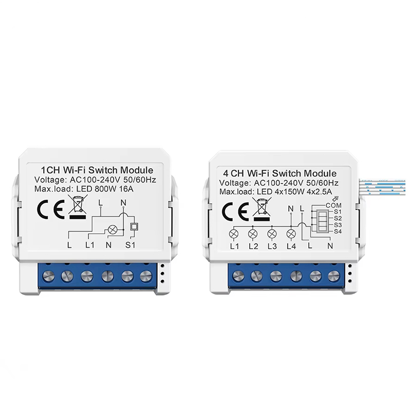 Tuya 4 Channel - โมดูลสวิตช์อัจฉริยะ WSM16 Tuya WiFi 1/2/3/4 ช่อง