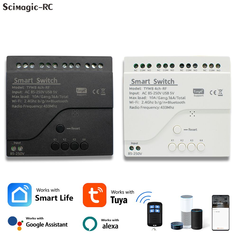 Tuya 4 Channel - โมดูลสวิตช์อัจฉริยะ Tuya 4 ช่อง รองรับ Wifi