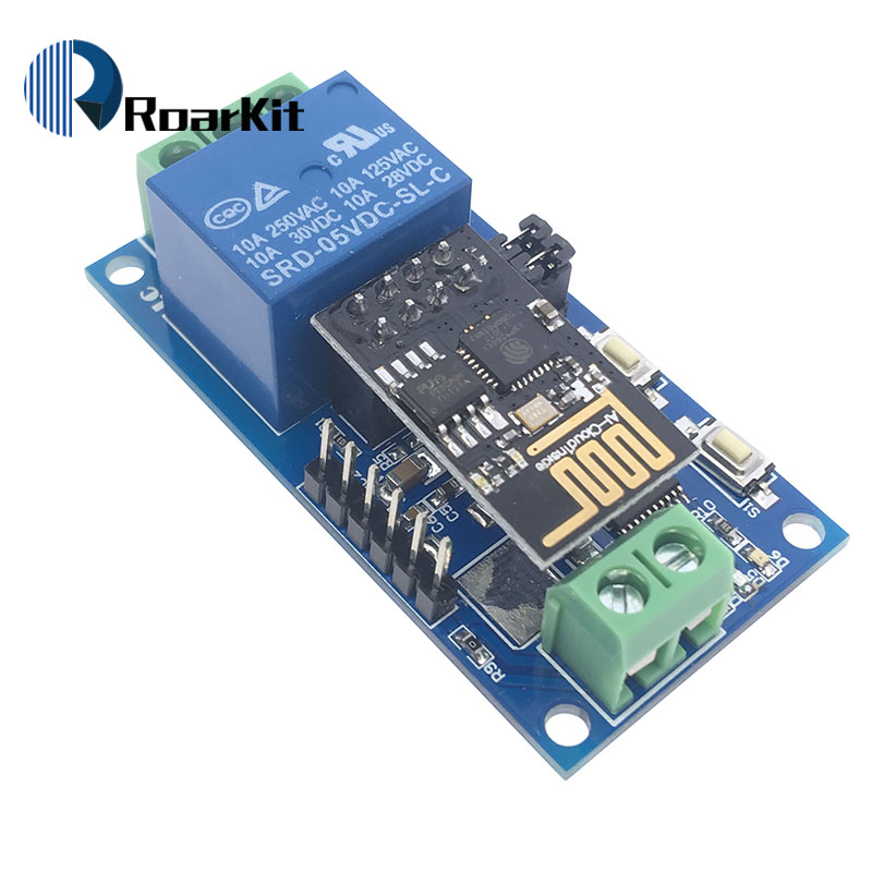Smart Home Module Iot - 5V ESP-01 ESP8266 1ช่องรีเลย์ WiFi โมดูลรีโมทคอนโทรลสำหรับ