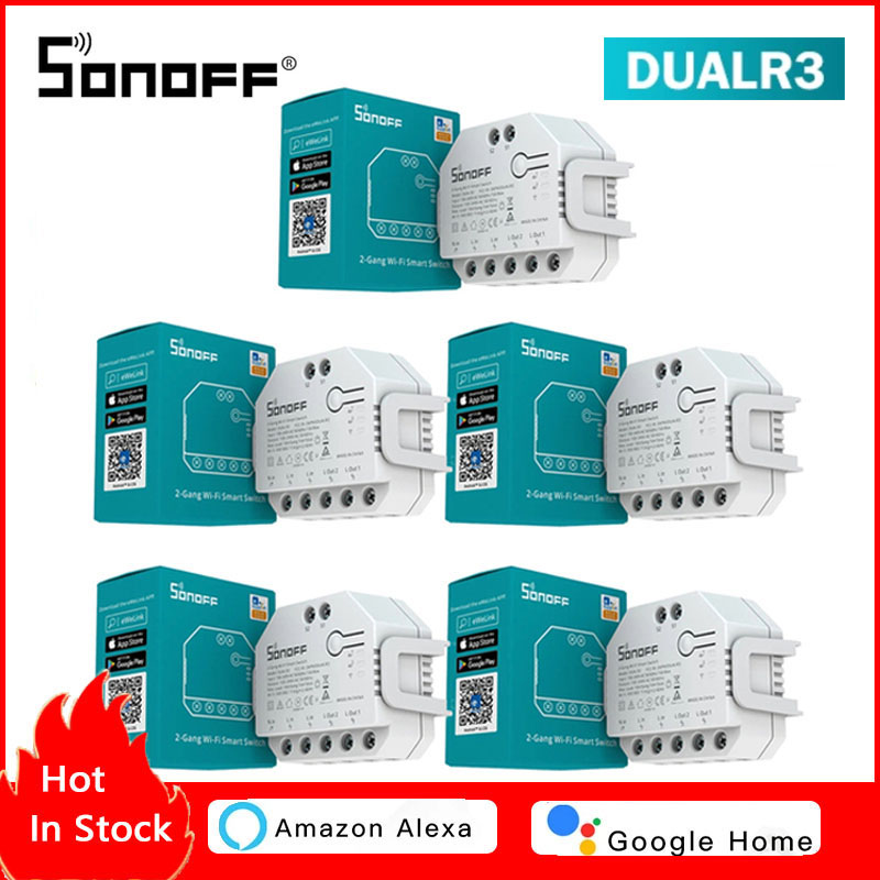 Sonoff - โมดูลรีเลย์อัจฉริยะ SONOFF DUAL R3 2 ช่อง