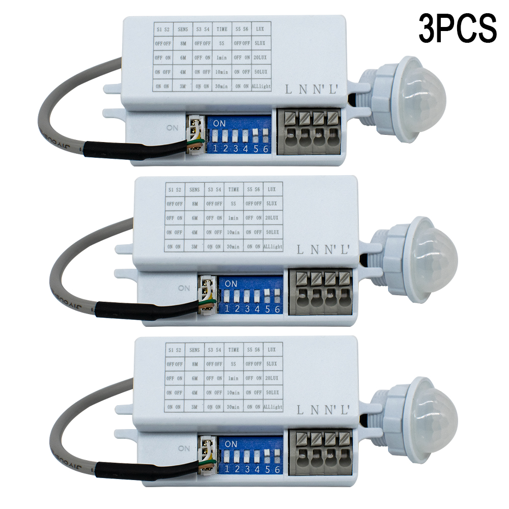 Tasmota - สวิตช์ไฟเซ็นเซอร์ตรวจจับความเคลื่อนไหว 220V 110V เซ็นเซอร์ตรวจจับความเคลื่อนไหวแบบ PIR สำหรับไฟ