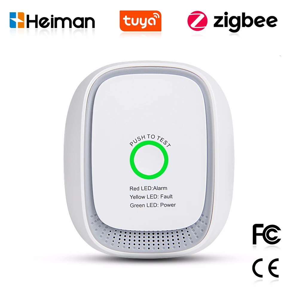 HEIMAN Zigbee Tuya เซ็นเซอร์ก๊ - Tuya Smart บทวิจารณ์และราคา