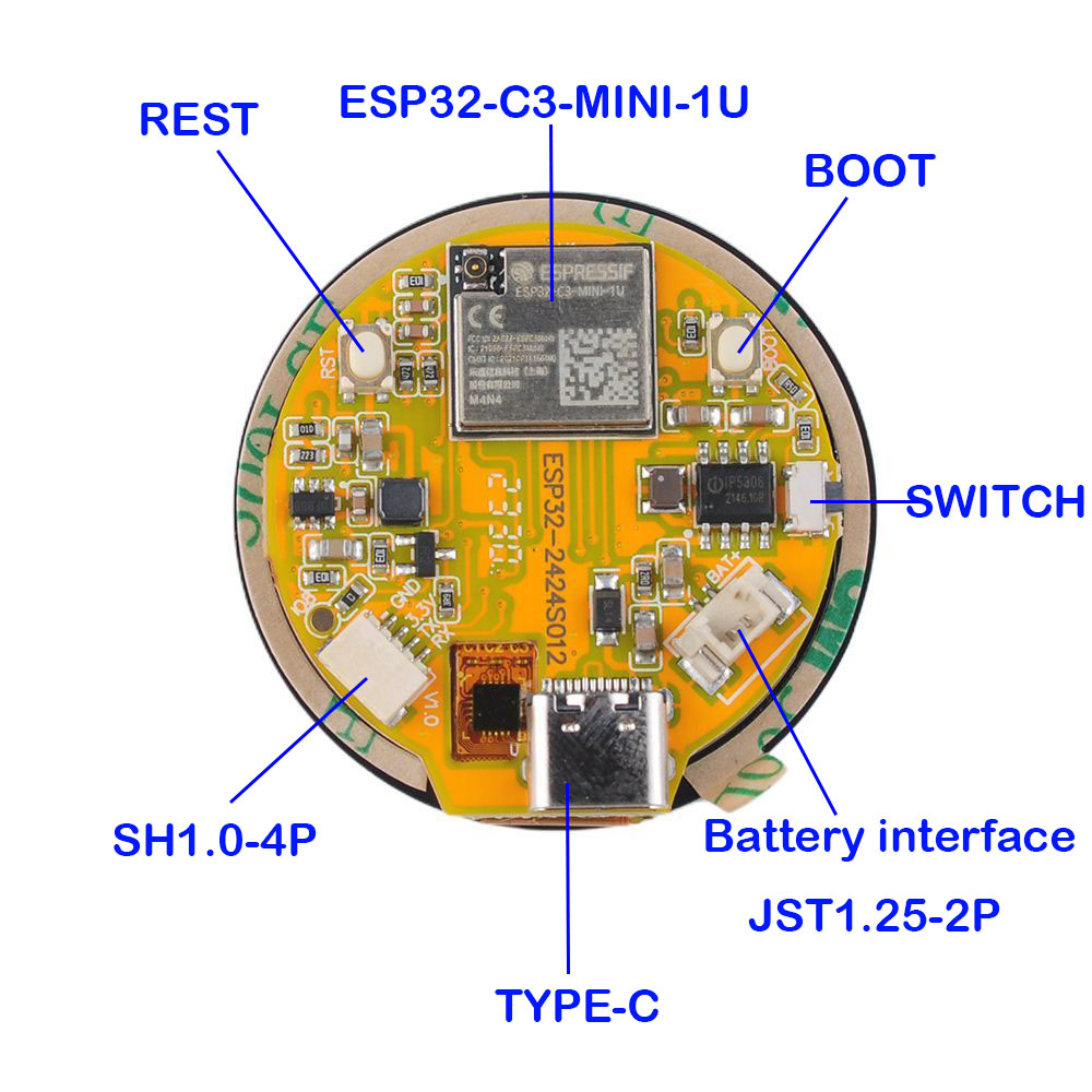 จอแสดงผล ESP32 1.28นิ้ว ESP32- - Smart Home Module Iot บทวิจารณ์และราคา