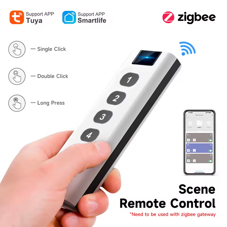 สวิตช์ฉากอัจฉริยะ Tuya ZigBee  - Tuya 4 Channel บทวิจารณ์และราคา