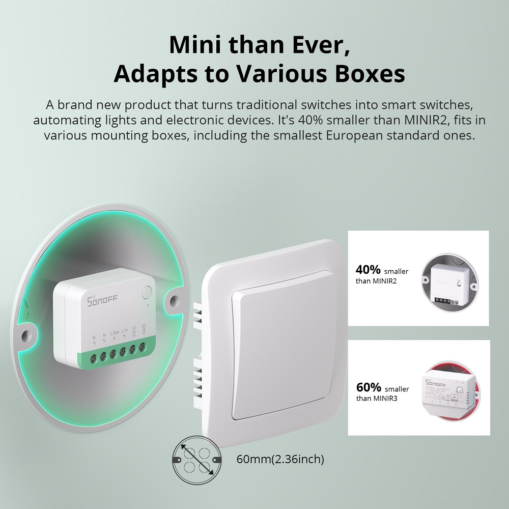 SONOFF MINIR4M มินิไวไฟ เมตเตอ - Sonoff บทวิจารณ์และราคา