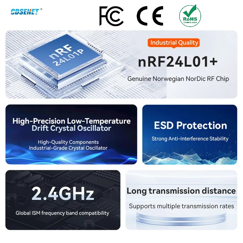 2 ชิ้น nRF24L01+ PA LNA 2.4GHz - Smart Home Module Iot บทวิจารณ์และราคา