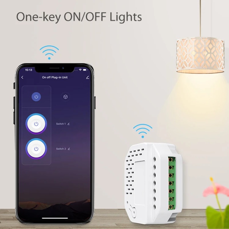 โมดูลสวิตช์ไฟ Matter แบบ 2 ช่อ - Smart Relay Tuya บทวิจารณ์และราคา