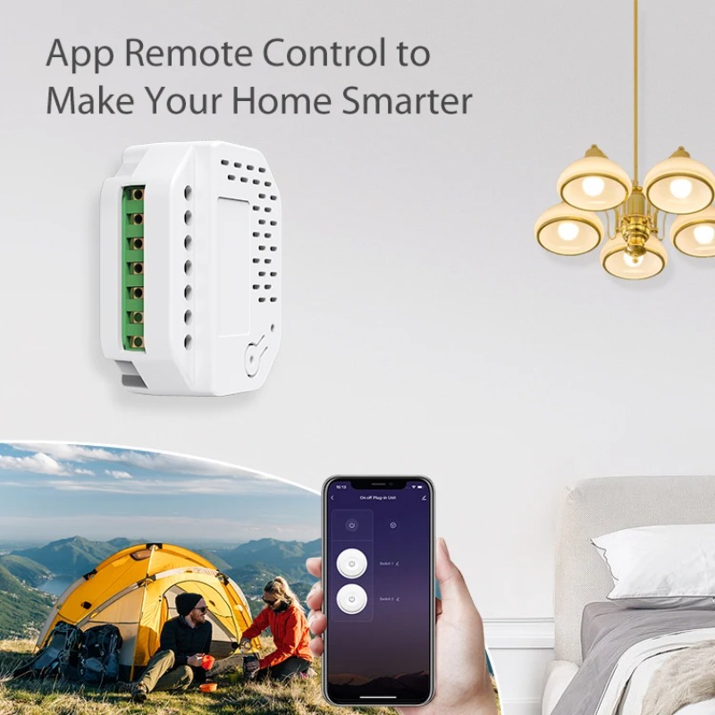 โมดูลสวิตช์ไฟ Matter แบบ 2 ช่อ - Smart Relay Tuya บทวิจารณ์และราคา