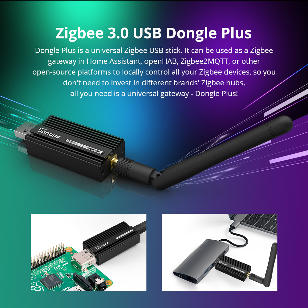 SONOFF Zigbee 3.0 USB Dongle P - Sonoff บทวิจารณ์และราคา