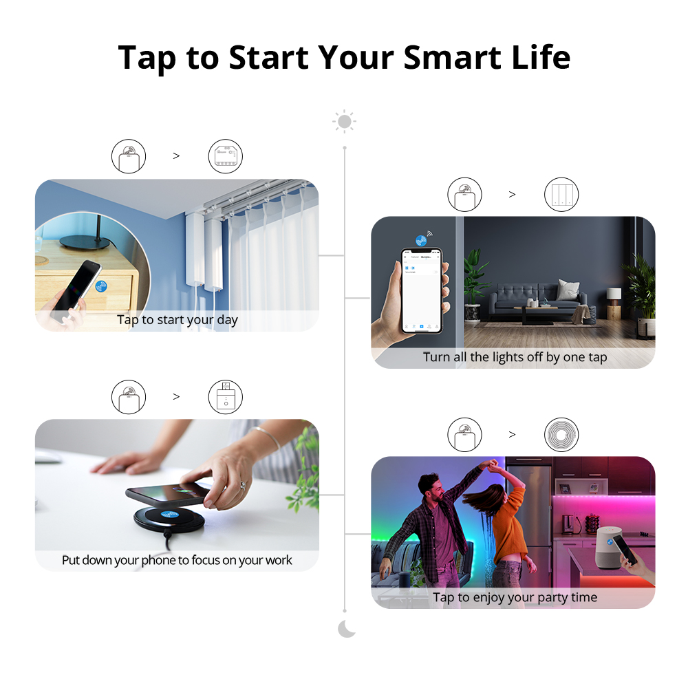 สติกเกอร์ SONOFF NFC Tag Ntag2 - Sonoff บทวิจารณ์และราคา