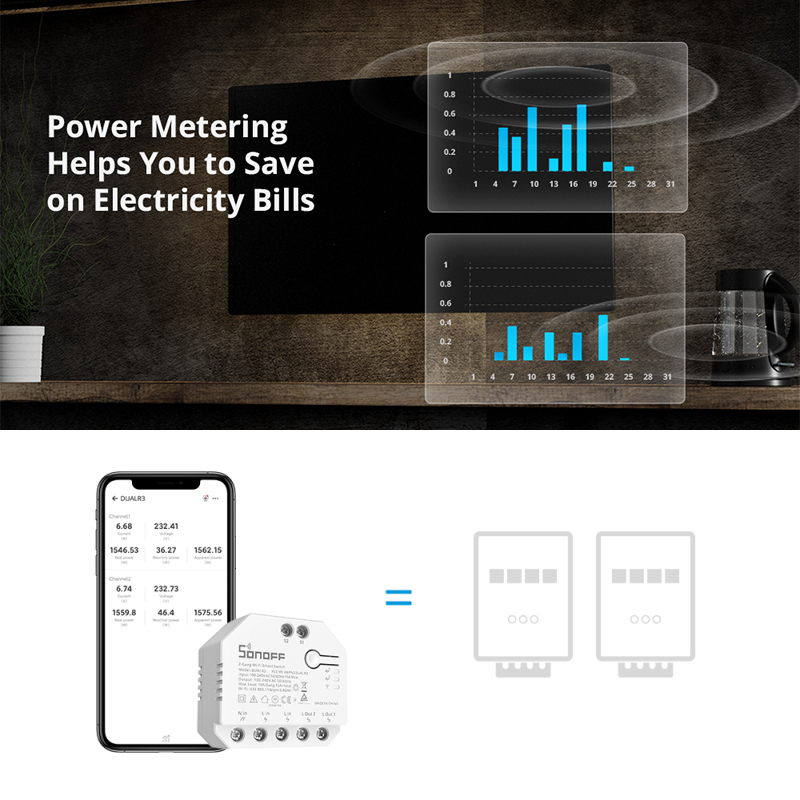 โมดูลรีเลย์อัจฉริยะ SONOFF DUA - Sonoff บทวิจารณ์และราคา