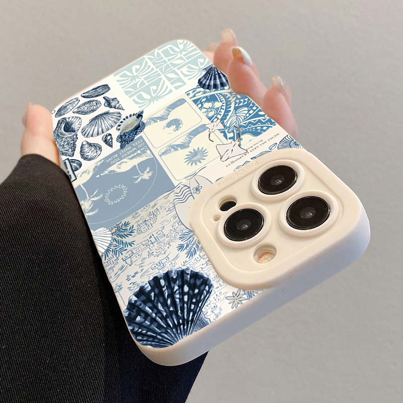 เคสโทรศัพท์ลายเปลือกหอยและสาหร - Shelly บทวิจารณ์และราคา