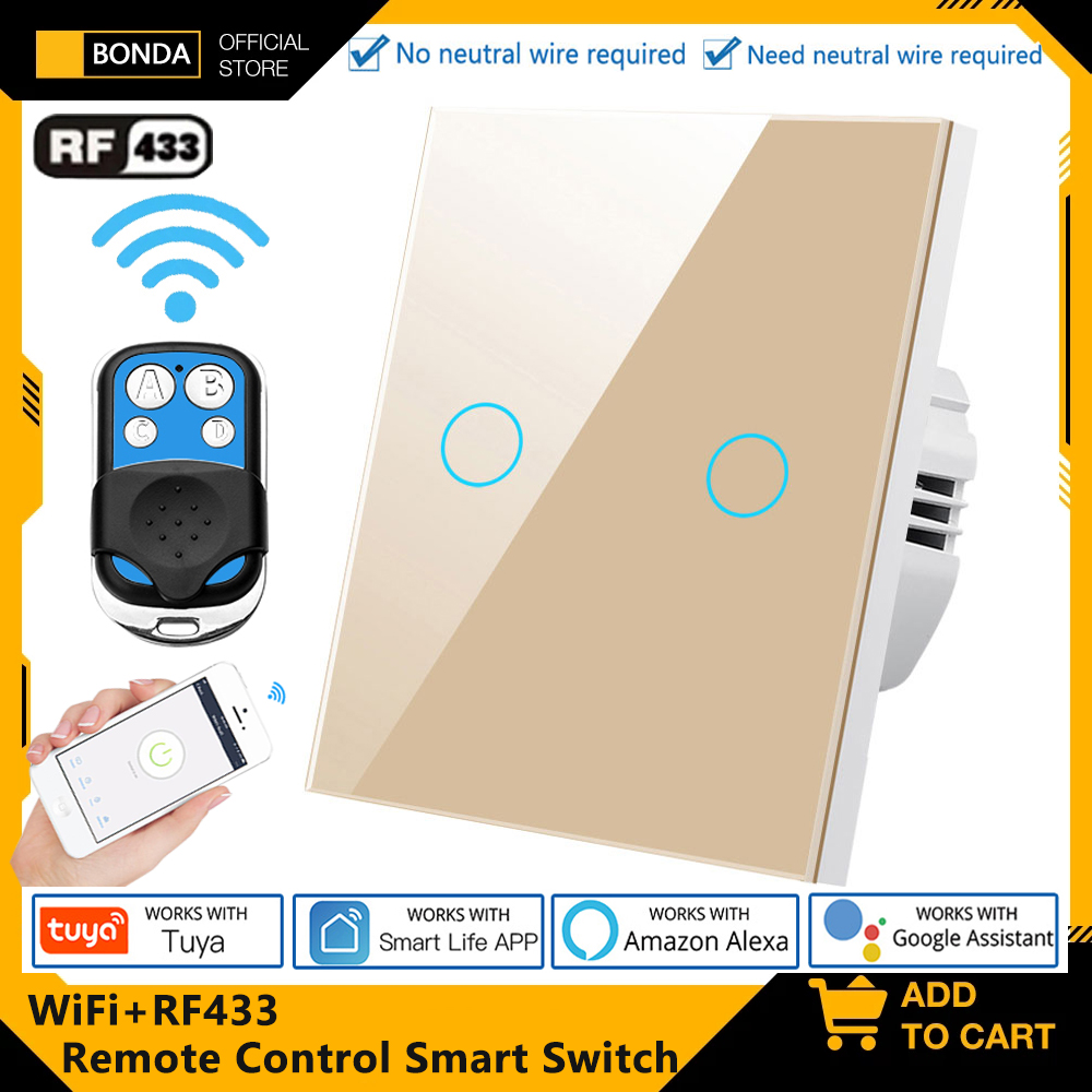 Tuya EU WiFi + RF433 สมาร์ทรีโ - Smart Relay Tuya บทวิจารณ์และราคา