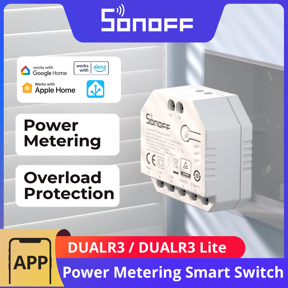 โมดูลรีเลย์คู่ SONOFF DUALR3 / - Sonoff Mini R4 บทวิจารณ์และราคา