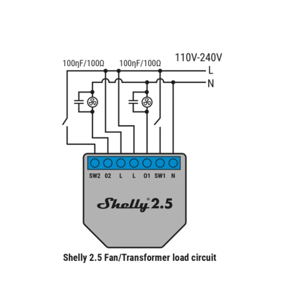 Shelly RC Snubber วงจรดูดซับไฟ - Shelly Plug บทวิจารณ์และราคา